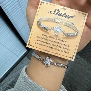 A diamond-studded bracelet for my sister—an elegant piece of women's jewelry that is incredibly versatile, suitable for both parties and everyday wear. It is an exquisite bracelet and makes for a wonderful birthday gift.