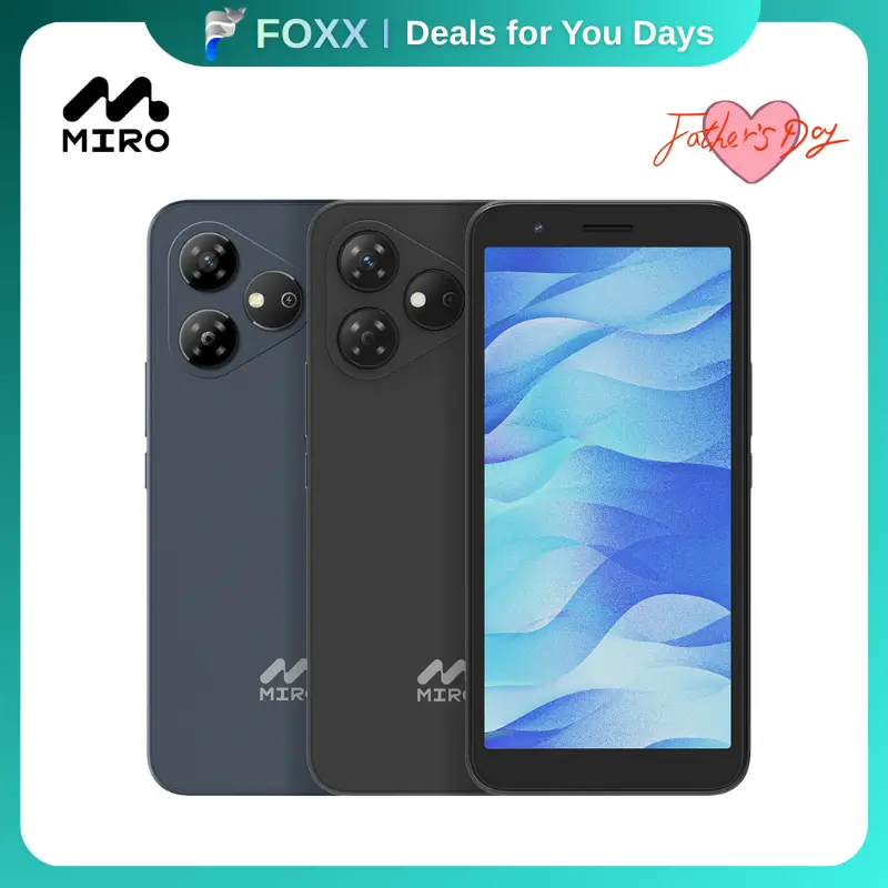 【A1】MIRO Unlocked Cellphone (Touchscreen Phone) - Octa-Core Android 14, 4(2+2)GB RAM, 32GB Expandable to 1TB Memory, 3G-4G Dual SIM, 5.99in HD Touch Screen Mobile Phone, Camera, Lithium-Ion Battery, Snap Charge, Portable, Ideal Gift for Students