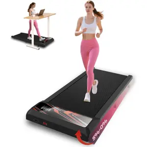 Walking Pad Treadmill, Under Desk Walking Mat with Incline for Home and Office, 2.5HP Low Noise Treadmill with Remote Control, Compact Design Walking Jogging Running Machine