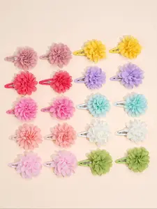 Cute Flower Design Hair Clips, Colorful Hair Accessories for Girls, Fashion Hair Accessories for Party, Daily Clothing Decor, Barrettes Hair Clips