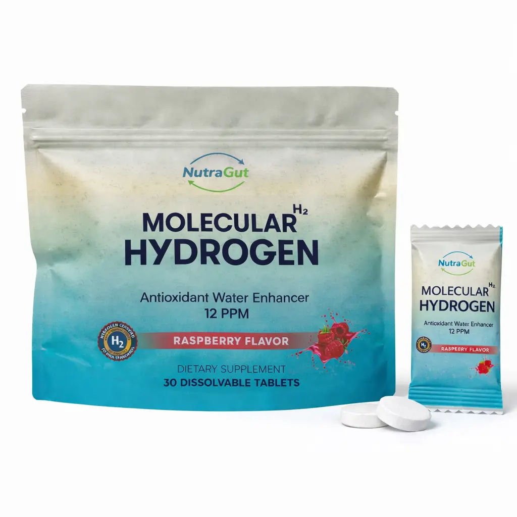Hydrogen Water Tablets 12 PPM H2 Molecular Hydrogen Tablets for Drinking Water, Magnesium Hydrogen Vitality Antioxidant Tablets, Energy & Hydration Support, Daily Vitamin Hydrogen Tablet Individual Packets, 30 Tablets