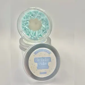 4oz Birthday Cake Candle Soft hint of Vanilla Cream..