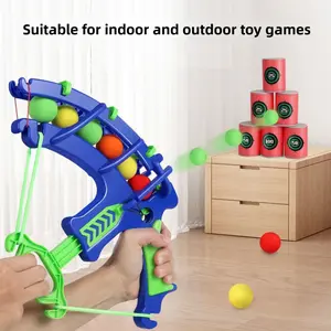 New Bow and Arrow Shooting Toy Set, Indoor Outdoor Target Game for Kids, Eva Sponge Ball, Parent-Child Fun Activity Kit