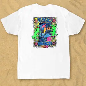 1989 Iconic Surf Tee - Gecko Beach Re-Issue White V2