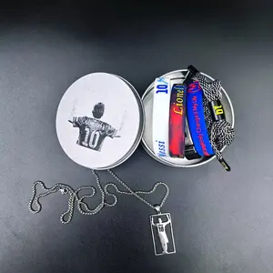 Lionel 10 Goat Soccer Star Fan Gift Set - Fans Choice Wristband, Bracelet, Necklace for Premier League Sports Enthusiasts