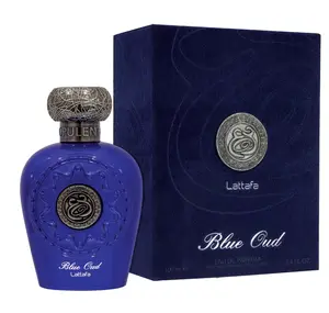 Lattafa Perfumes Blue Oud for Unisex Eau de Parfum Spray, 3.4 Ounce