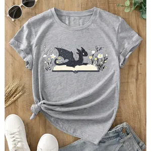 Dragon Book Shirt, Fantasy shirt, Bookworm t-shirt, bookish shirt, book club sweatshirt, Book Lover, Book Crewneck Cotton Womenswear