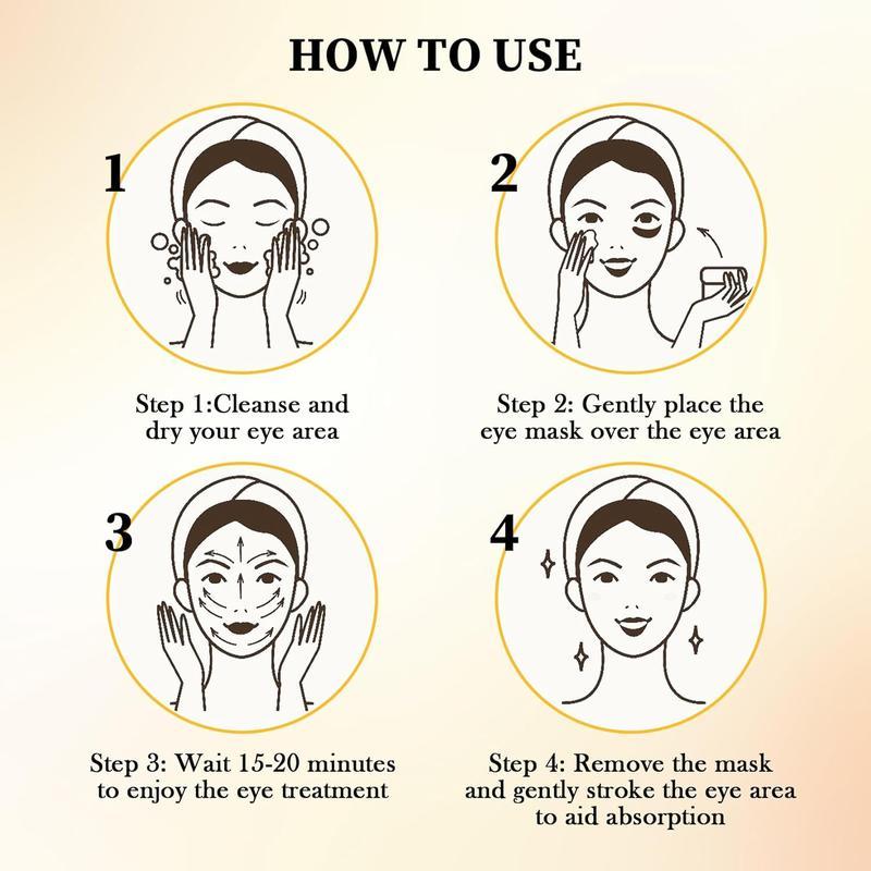 Avocado & Gold Eye Mask – Use Avocado Eye Mask During The Day And Gold Eye Mask At Night – Natural Moisturizing Eye Mask, Reduces Puffiness, Soothing Dry Skin, Eye Care Product For Daily Use