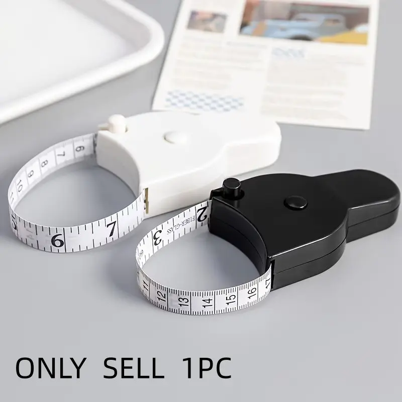 Portable Plastic Fitness Tape Measure, Durable Abs Material, Easy-To-Use Tool for Body Circumference, Arm, Leg, Waist, Chest Measurement