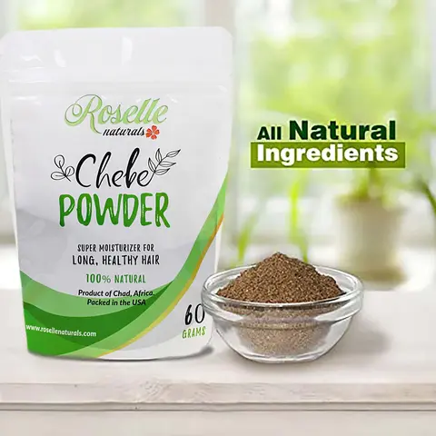 Chebe Powder From Miss Sahel Chad, Africa.  African Hair Growth Powder Healthcare Fitness Organic