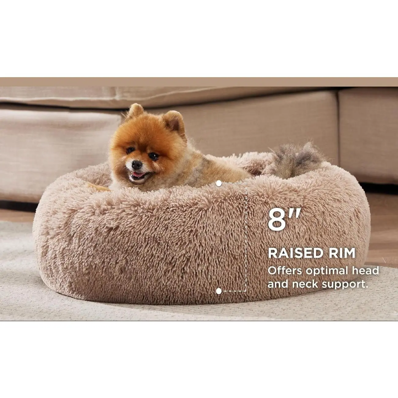 Calming Fluffy Donut Bed Calming Fluffy Donut Bed
