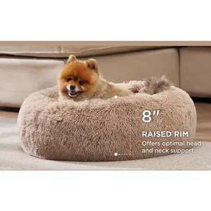 Calming Fluffy Donut Bed
