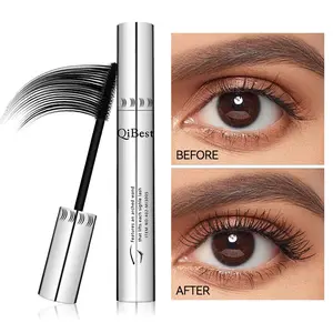 Silver Tube Mascara, Voluminous Mascara, Long-Lasting Volumizing Effect, Smudgeproof Formula, Waterproof Design, Curling & Defining Lashes, Single Unit, Tubing Mascara Waterproof