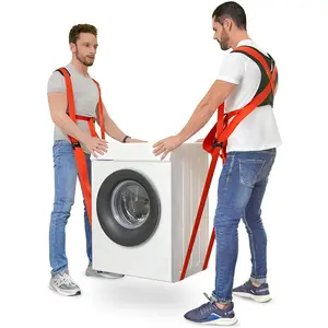 Moving Straps - Lifting Straps Moving for Furniture, 2-Person Lifting & Moving System, Hold Up to 800LBS for Appliances Mattresses Heavy Things, Safely and Easily Like a Pro(with  Support)