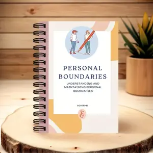Personal Boundaries Notebook for Anxiety Relief & Social Skills Training, Emotional Regulation Journal for Mental Health Reflections, Spiral Notebook