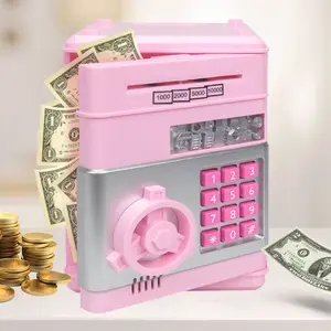 Kids Piggy Bank for Girls - Toys for kids Birthday Gifts - Electronic Piggy Bank ATM Machine Money Safe for Kids Toys Age 6-8-10 Box