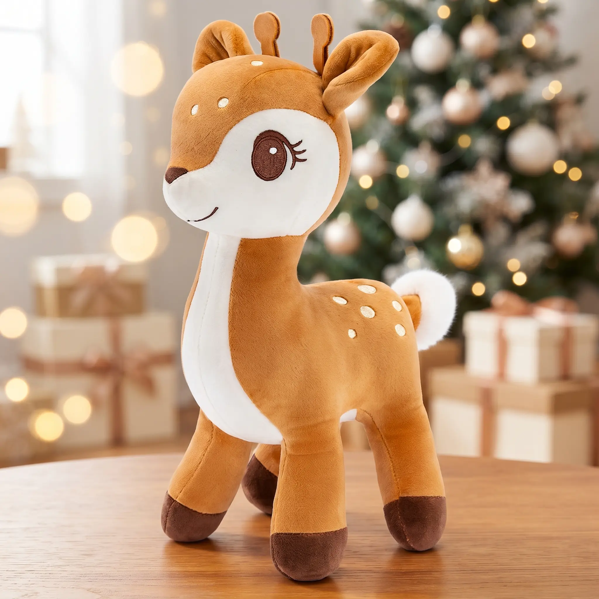 Sika Deer Doll Stuffed Animal Toys Plush Christmas Deer Christmas Decoration Christmas Toy Brawn 12" Sika Deer Doll Stuffed Animal Toys Plush Christmas Deer Christmas Decoration Christmas Toy Brawn 12"