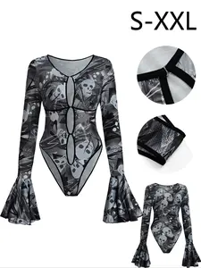 Cute & Edgy Skeleton Romper! 🌸💀 Front Button PJs for Women – So Soft! #LoungewearVibes