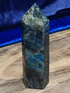 Labradorite Tower - 4 In Natural Crystals, Iridescent Crystal for Psychic Intuition, Manifestation