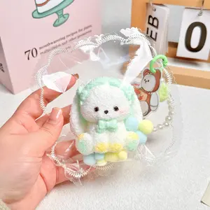 【Buy 3 get 1 free】Mint Floppy-Eared Rabbit - Large taba squishy Food-Grade Silicone Slow-Rising Rebound Squishy Fidget Toys for Stress Relief - Soft Squeeze Toys with Thick Creamy Slime Texture, Handmade Non-Toxic Sensory Toys Rubber