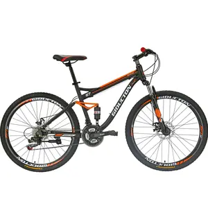 27.5" Full Suspension Mountain Bike,21 Speed Dual Disc Brakes Bicycle for Men/Women
