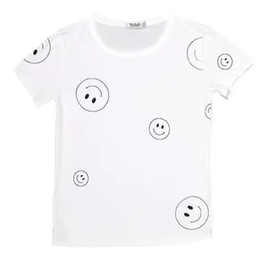 Old-School Tee (Happy Face Pattern)