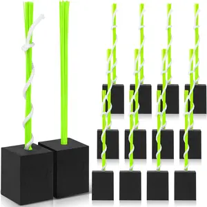 12 Pieces Baseball Base Plugs with Tassel Heavy Duty Anchor Plugs for Baseball Field and Softball Accessories