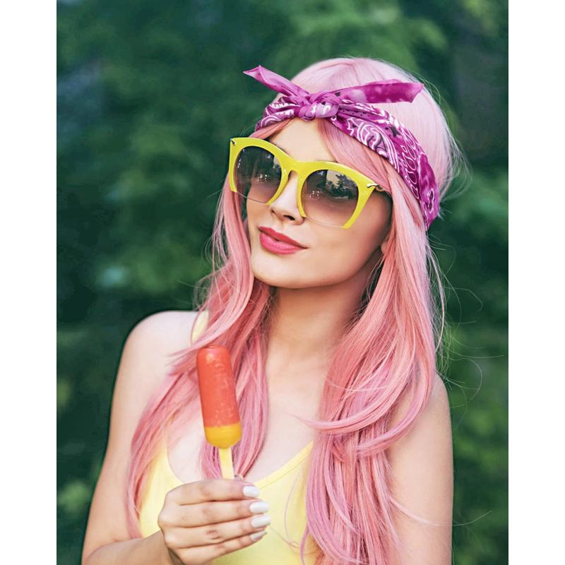 14PCS Paisley Print Bandanas for Men Women - Large Multicolor Scarves,Headbands Cowboy Hats - Soft Fabric,Versatile Fashion Accessories,Hair Bandana,Summer Headwear, Vibrant Scarf,Durable Headband, Head Wrap