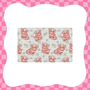 Highland Cows Card Skin - Super Cute & Durable Vinyl Sticker- Water-Resistant & Versatile for Various Card Sizes, Single Sided