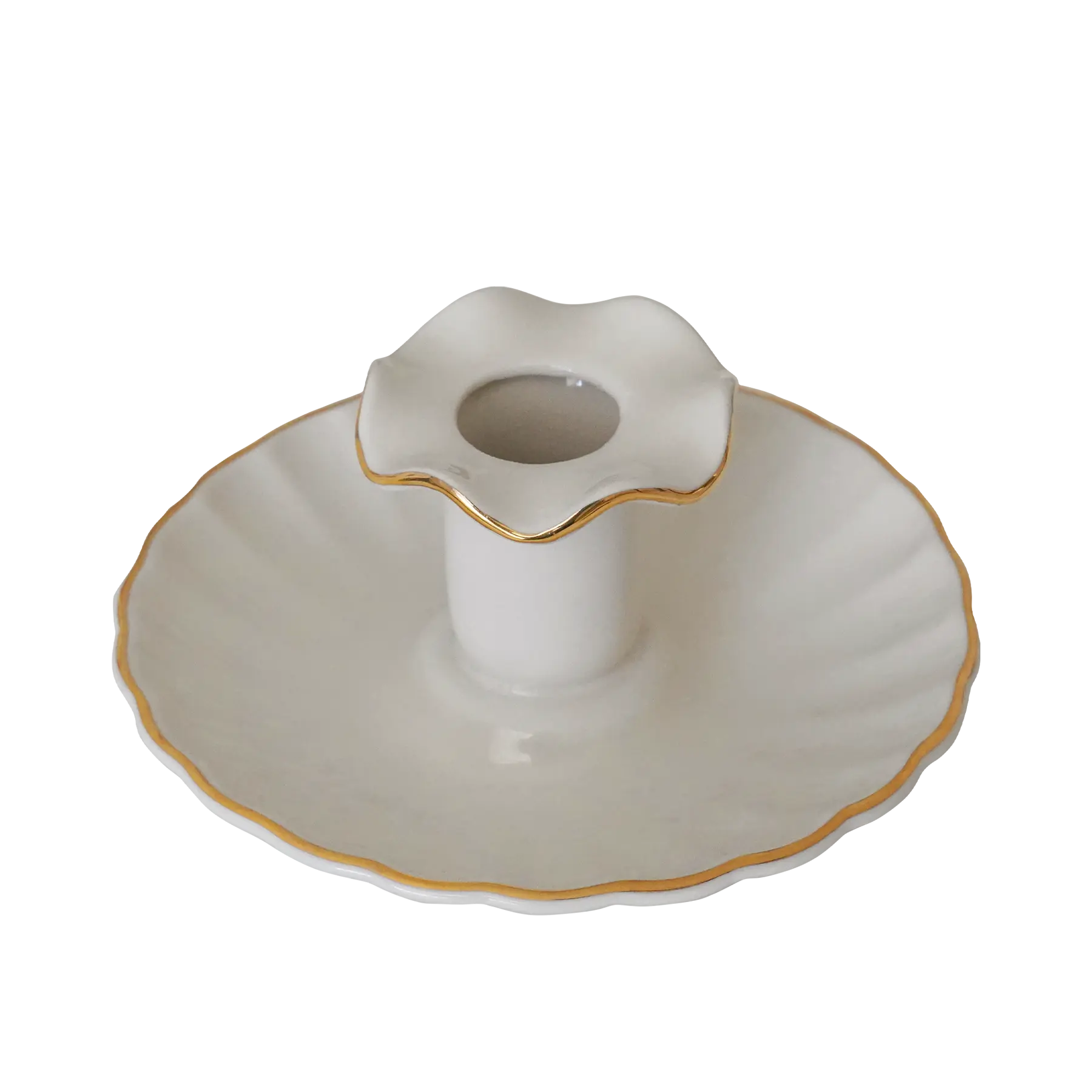 French Ruffle Candle Holder