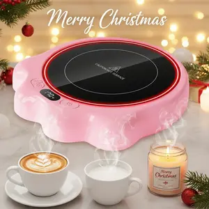 GAIATOP Mug Warmer 50W Cute Cat Paw Design 3 Temp Settings 2-10H Auto Shut-Off Keeps Drinks Hot Large Heating Plate for Milk Tea Cocoa & Candles Perfect for Desk & Home Coffee Equipment Heaters Multifunction Kitchen Appliances