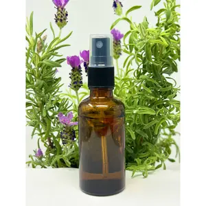 Calming Lavender Spray – 50ml Amber Glass Bottle with Lavender Oil & Dried Laven