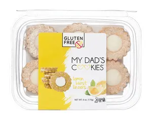 Gluten Free Lemon Burst Linzer Cookies