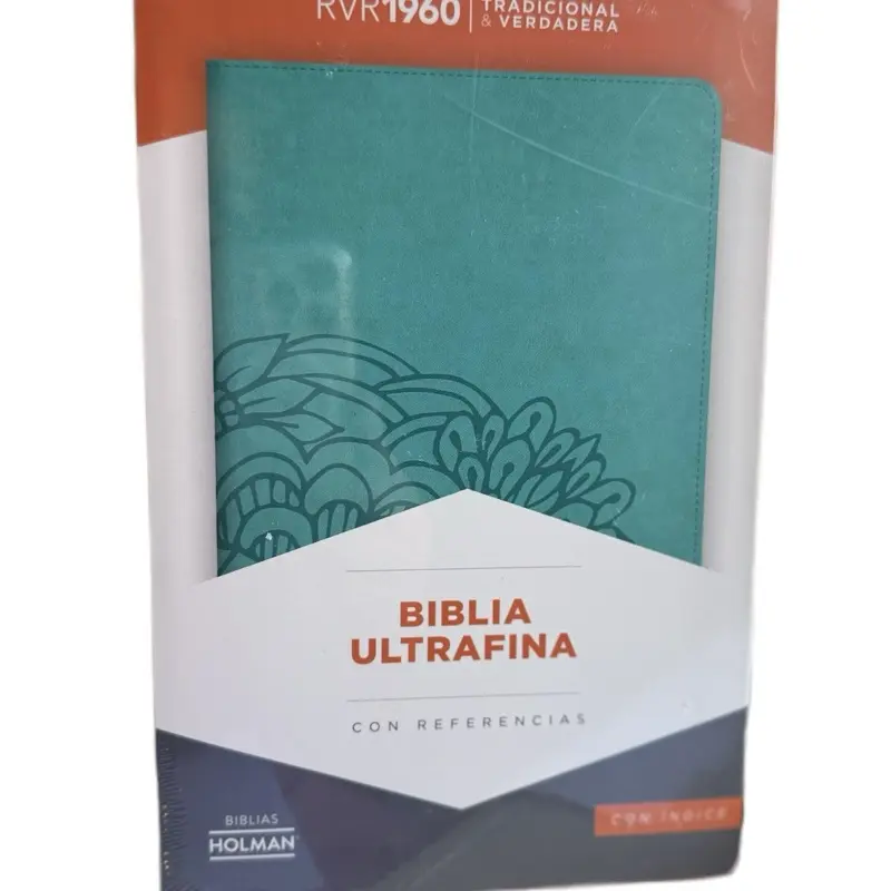 Bible Ultrafina Soft Cover Green Color RV60 with Index Jesus Red Word Concordance  Traditional and True Edition. Ultra Slim Bible RV60 | Soft Cover Green | Cross-Reference Edition floral design girl sale jesus bible christian book