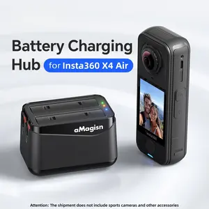 Insta360 X4 Air Battery Fast Charging, 360 Storage Camera Accessories, Essential Photography Gear for Insta360 Users, Compact