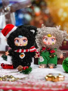 Christmas Theme MM Toffee Christmas Series Pendant Plush Blind Box Christmas and New Year Gifts