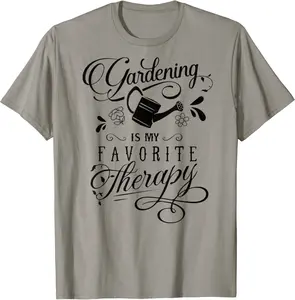 Gardening is my favorite therapy T-Shirt - Antonioja Shop 50B08HT38NK6