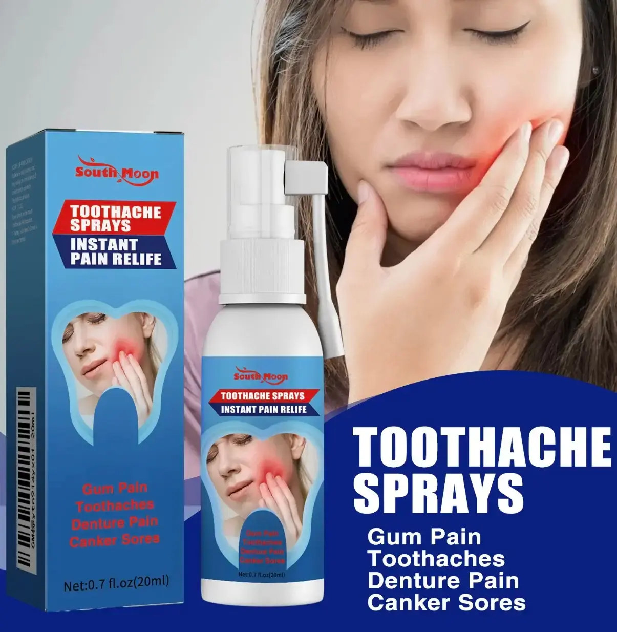 Oral Care Spray – Soothes Sensitive Teeth Discomfort, Eases Swollen & Irritated Gums, Mild Gentle Formula for Daily Oral Care
