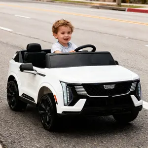 GARVEE 24V Ride On Car - Licensed Battery Powered Electric Vehicle with Remote Control, 2 Seater, 4-Wheel Shock Absorbers, Smooth Start, Music, and LED Lights for Boys and Girls