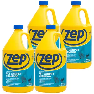 Zep Premium Pet Carpet Shampoo - 1 Gallon  ZUPPC128 - Concentrated Pro Formula Removes Tough Pet Stains and Odors