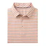 MAELREG Men's Striped Golf Polo Shirt Short Sleeve Moisture Wicking Lightweight Comfortable Performance Collared Casual Athletic Top