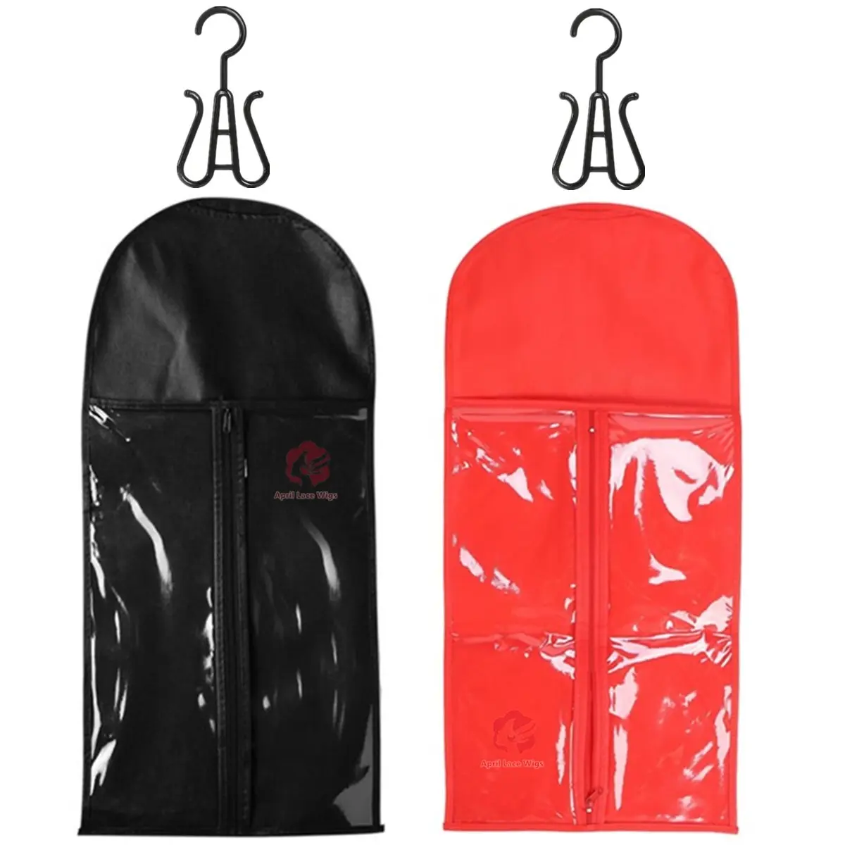 Wig Storage Kit: 2 Wig Bags and 2 Wig Hangers