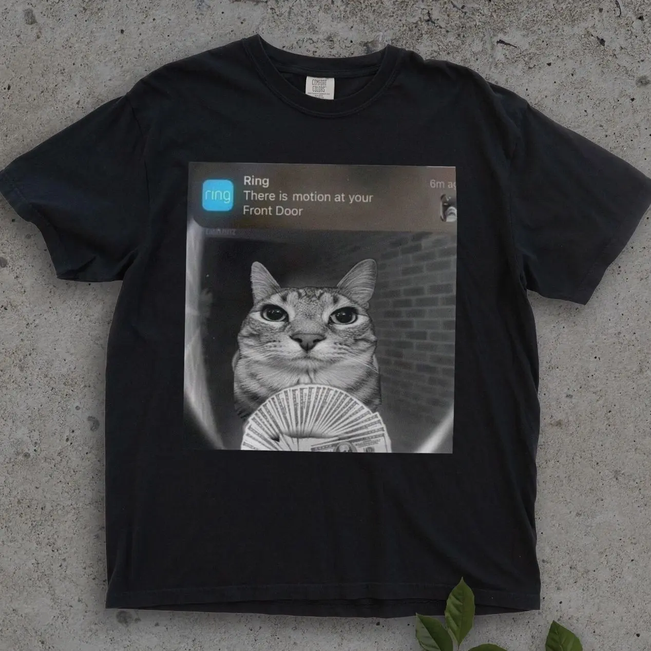 Ring Cat with Motion Meme - Funny Cat Shirt, Parody Tees, Funny Cat, Cat Meme, Meme Shirts, Shitpost Shirt, Silly Shirts Cotton Oversized 3