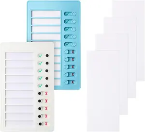 2 count Chore Chart for   Chores Checklist Task Board, Sliding Morning Routine Chart for Adults, Daily Memo RV Checklist Planning Boards Reminder Charts