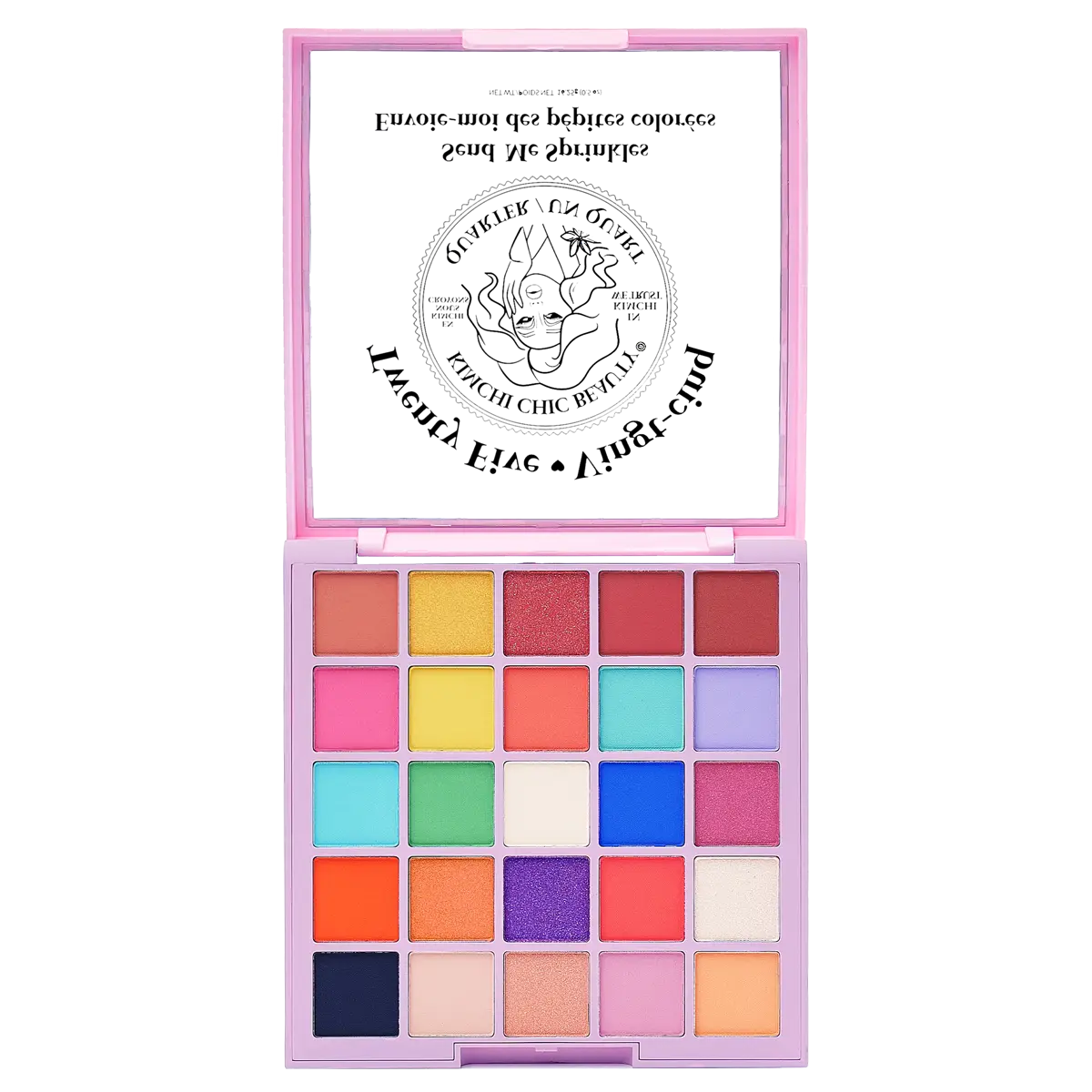 KimChi Chic Beauty Twenty Five Eyeshadow Palette - Matte and Shimmer Color Shades, Cosmetic Makeup KimChi Chic Beauty Twenty Five Eyeshadow Palette - Matte and Shimmer Color Shades, Cosmetic Makeup