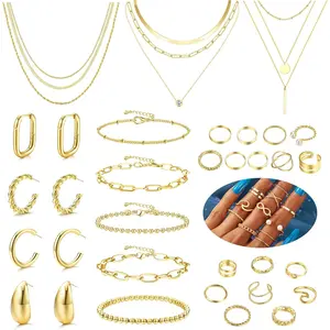 FASACCO Jewelry Sets for Women Trendy Accessories Necklace and Bracelet set Jewelry Pack