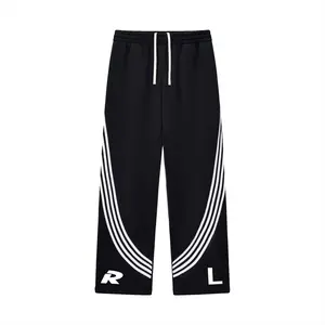 Ryan Lauryn Curved Stripe Straight Sweatpants
