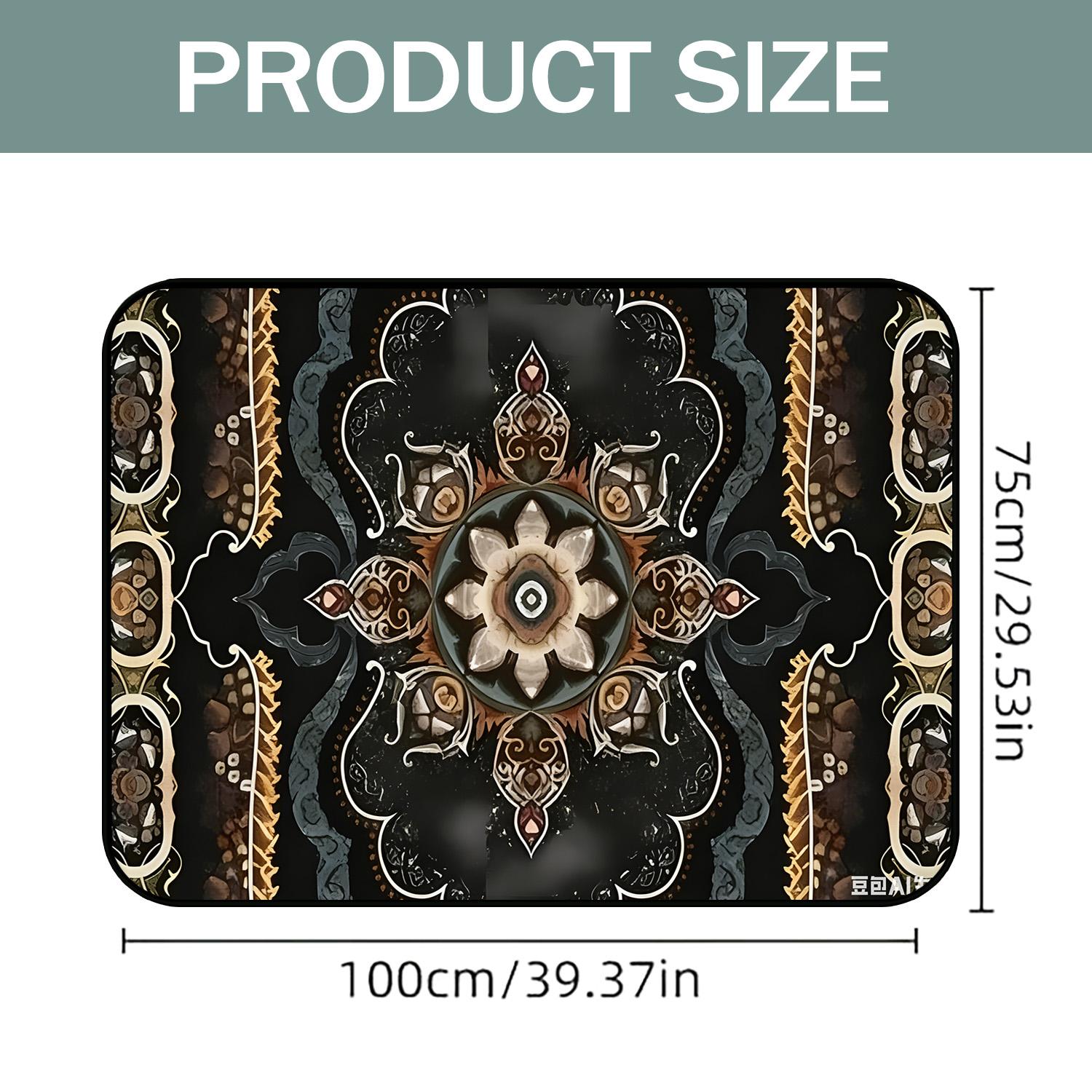 Tribal Retro Bohemian Car Trunk Mat - Protective, Waterproof, Non-Slip, Durable, Customizable Vintage Exotic Patterns, Multiple Styles, All-Season, Safety Design, Universal Fit for Most Cars, Car Accessories, Patterned