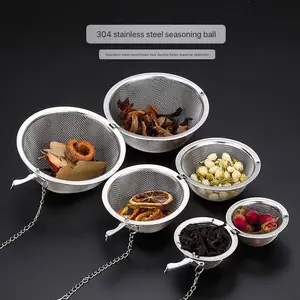 Stainless Steel Flavor Ball for Home Tea Infusion, Seasoning Box for Soup and Stew, Hot Pot Filter Balls, Kitchen Essential