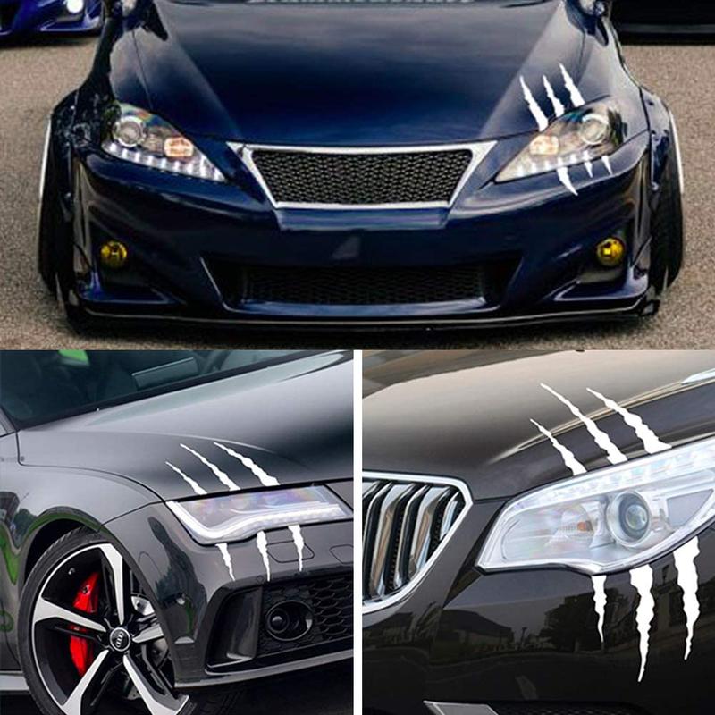 Car Stickers Reflective Monster Claw Scratch Marks Headlight Bumper Sticker Waterproof Decal